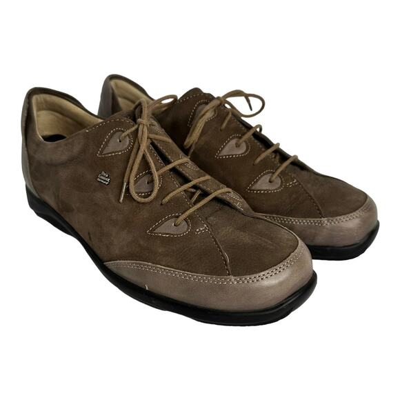Finn Comfort Mens size 6.5 Driving Nubuck Leather Suede Shoes Germany Brown - Picture 1 of 12